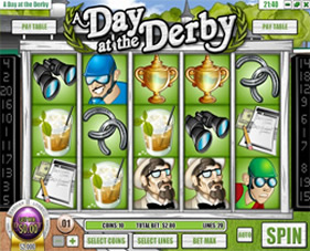 A Day At The Derby Slot Screenshot of Main Screen