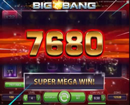 Big Bang Super Mega Win Screenshot