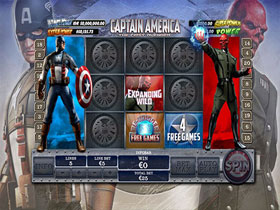 Captain America Bonus Trigger Page Screenshot