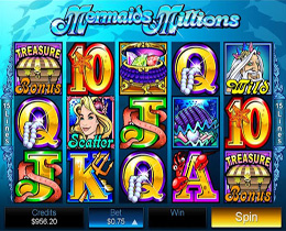 Mermaids Millions Main Page Screenshot
