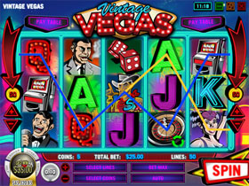 Vintage Vegas Main Page Screenshot