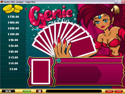 Genies Hi Lo Arcade Game Screenshot