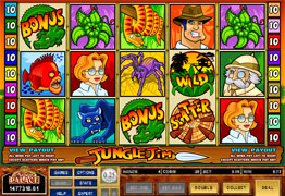 Jungle Jim Slot main Screen